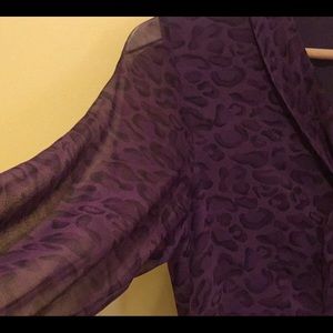 Purple silk blouse